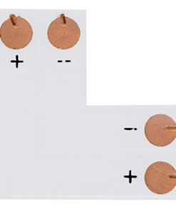 Corner connector for single colour LED strip 10mm 5pcs./pack