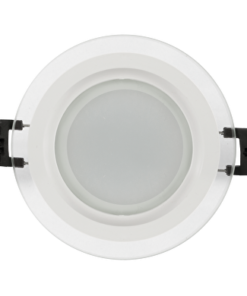LED glass panel for building-in round, 6W, 4200K, 220V-240V AC, IP44