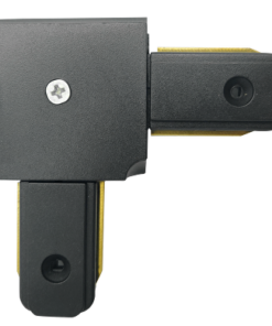 L-connector, 2 pins, black