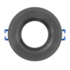 Ceiling downlight frame, round, GU10, fixed, grey, IP44