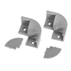 Set of corner connectors for aluminium profile APK204 - 2 pcs.