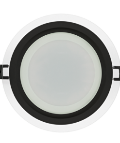 LED black glass panel for building-in round, 18W, 4200K, 220V-240V AC, IP44