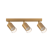 Fixture for ceiling mounting, glass, 3XGU10, 220-240V AC, IP20, gold