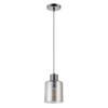 Suspended lighting fixture, glass, 1m, E27, 220-240V AC, black