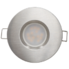 LED downlight for building-in 6.5W, 2700K, 220-240V AC, satin nickel, IP44
